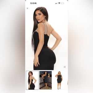 Fashion nova Elegant Black Sleeveless Mini Dress